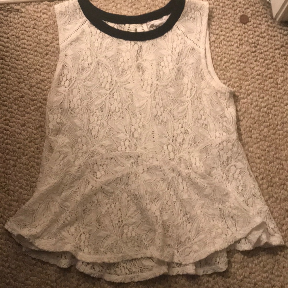 White lace top